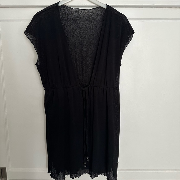 Sheer Black Coverup - Picture 1 of 4